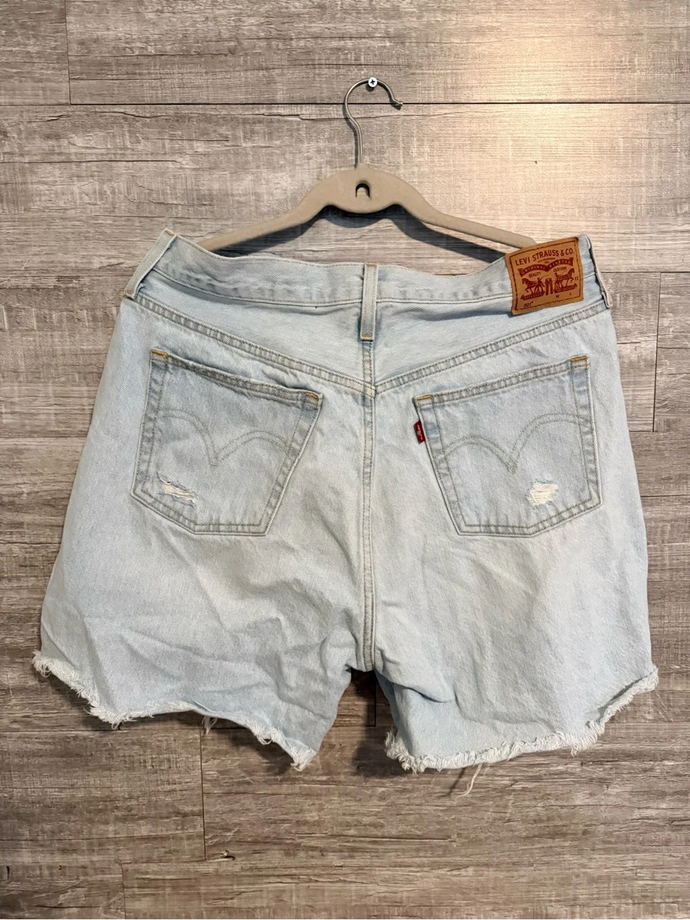 Vintage Levi's 501 Distressed Cutoff Denim Shorts W34